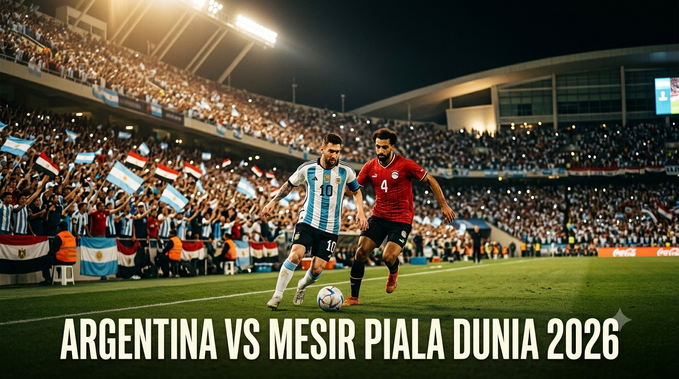 Argentina vs Mesir Malam Ini Pukul 23.00 WIB—Streaming Piala Dunia 2026 Bersama Jalalive Siap Menghadirkan Keseruan Duel Menuju Delapan Besar