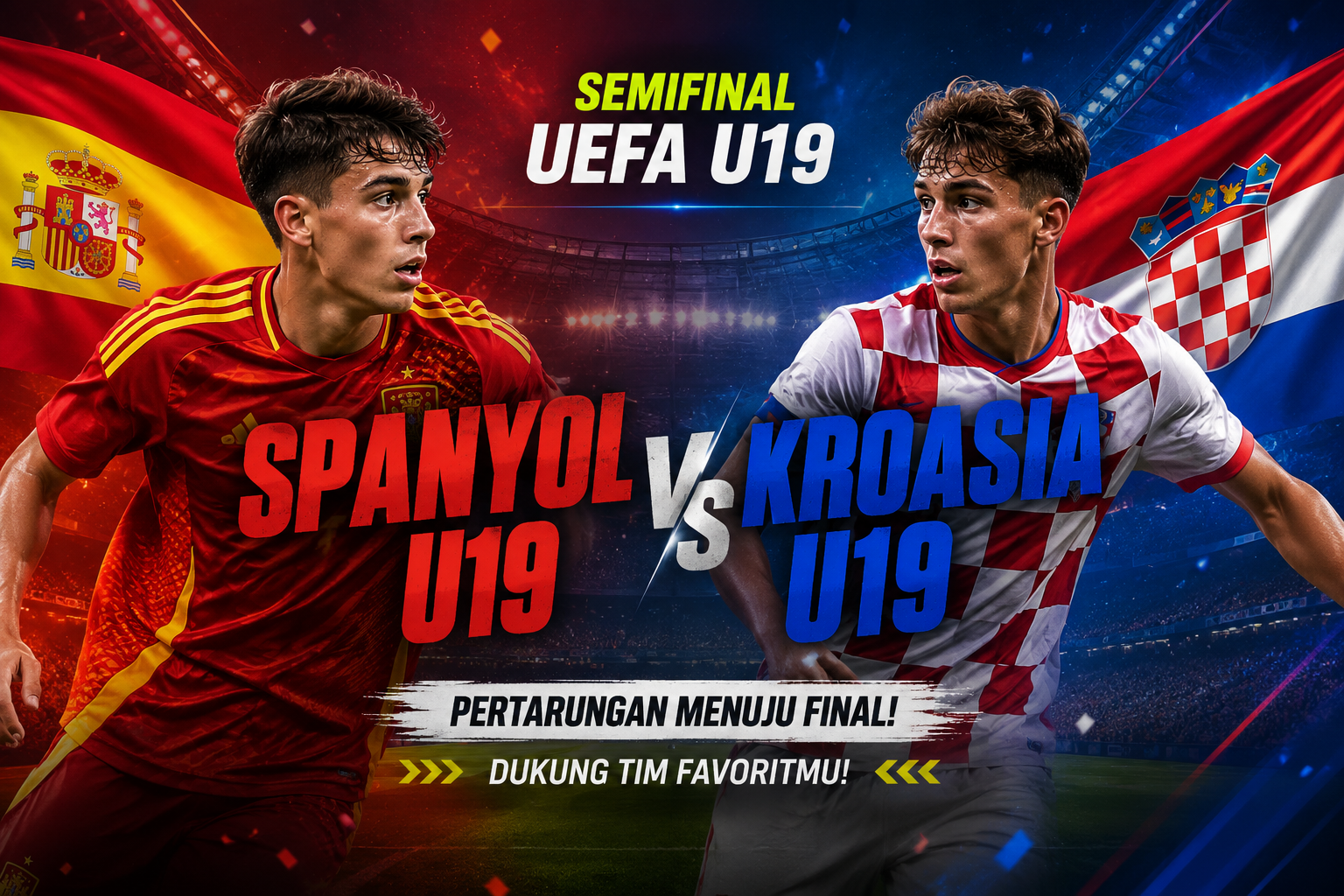 Duel Spanyol U19 vs Kroasia U19 Semifinal UEFA U19 Eksklusif Bersama Jalalive: Live Score dan Analisis