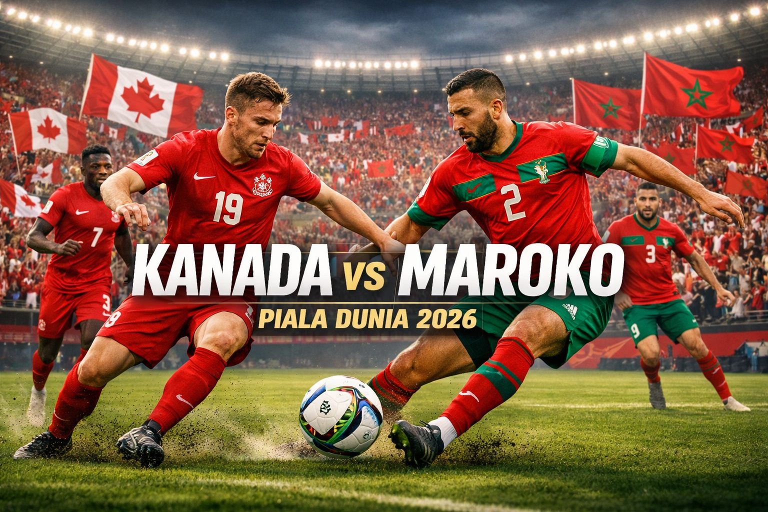 Jalalive Hadirkan Kanada vs Maroko Piala Dunia 2026 Dini Hari Ini Pukul 00.00 WIB. Duel Sarat Gengsi Menuju Babak Perempat Final