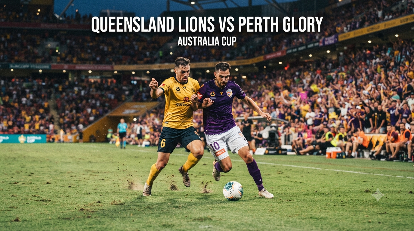 Jalalive Ulas Queensland Lions vs Perth Glory Australia Cup Sore Ini Pukul 16.30 WIB Sebelum Kick Off