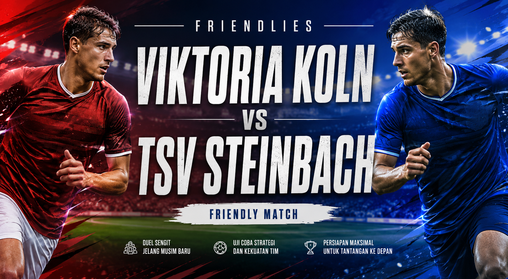 Kick-off 17.30 WIB – Viktoria Köln Tantang TSV Steinbach dalam Friendlies Bersama Jalalive