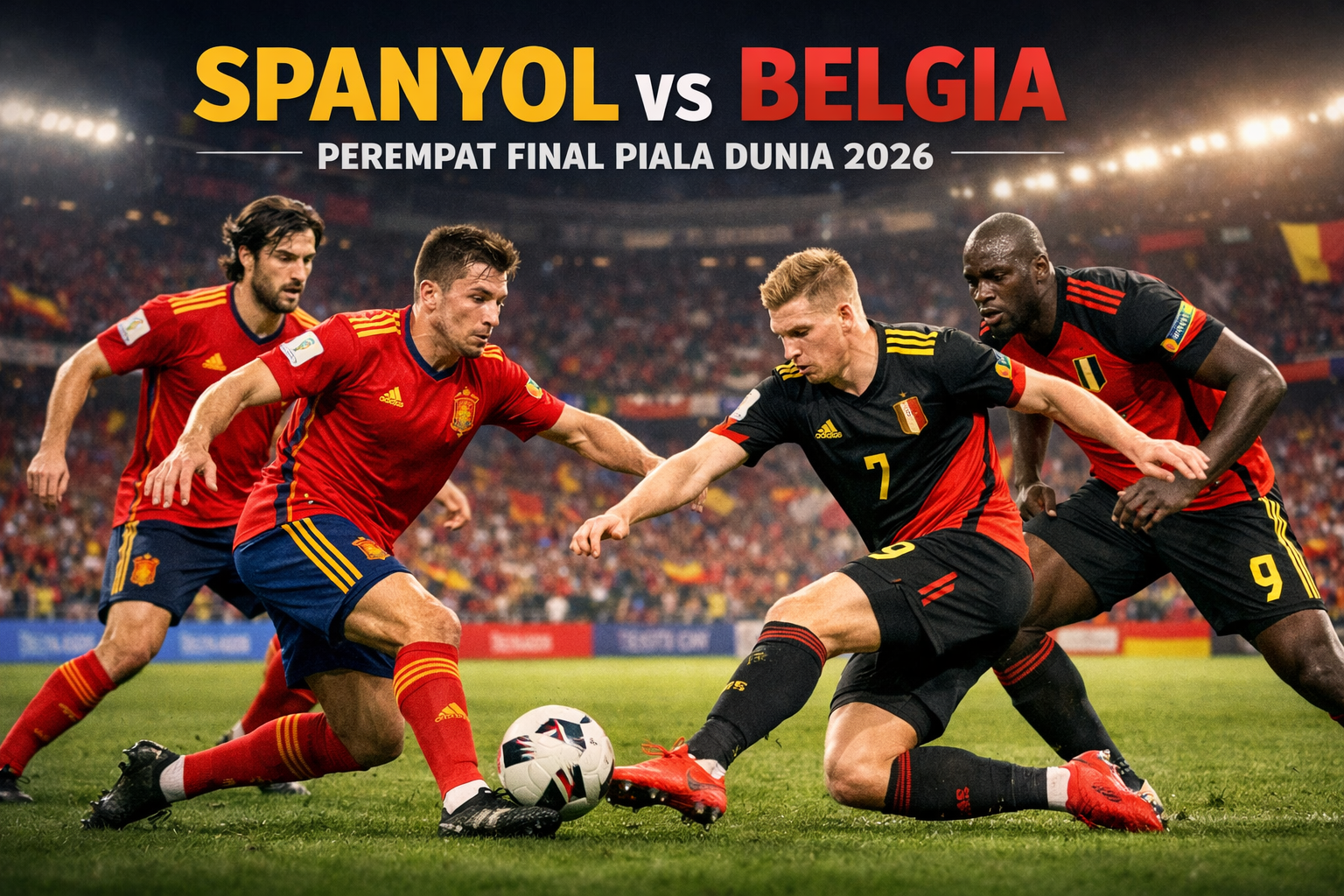 Streaming Spanyol vs Belgia Dini Hari Ini Pukul 02.00 WIB – Jalalive Mengajak Pecinta Bola Menyaksikan Duel Panas Babak Perempat Final Piala Dunia 2026