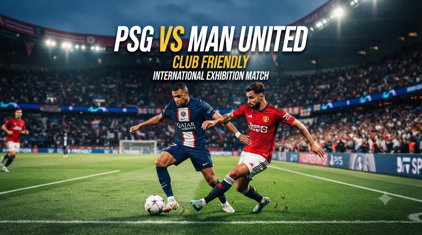 Streaming PSG vs Man United Club Friendly Malam Ini Pukul 22.00 WIB Melalui Tigoals Untuk Mengikuti Duel Klub Elite Eropa