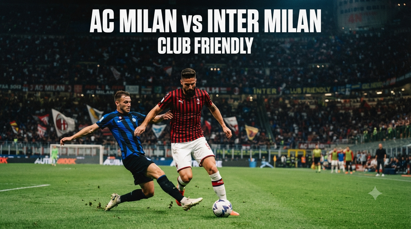 Tigoals Hadirkan Streaming AC Milan vs Inter Milan Club Friendly Sore Ini Pukul 18.00 WIB untuk Pecinta Sepak Bola
